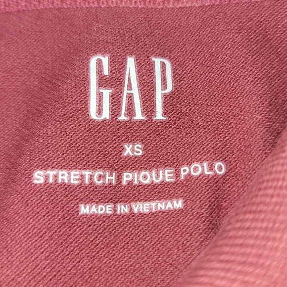 Old Navy Maroon Stretch Pique Polo Short Sleeve Shirt Size: XS - Picture 6 of 6